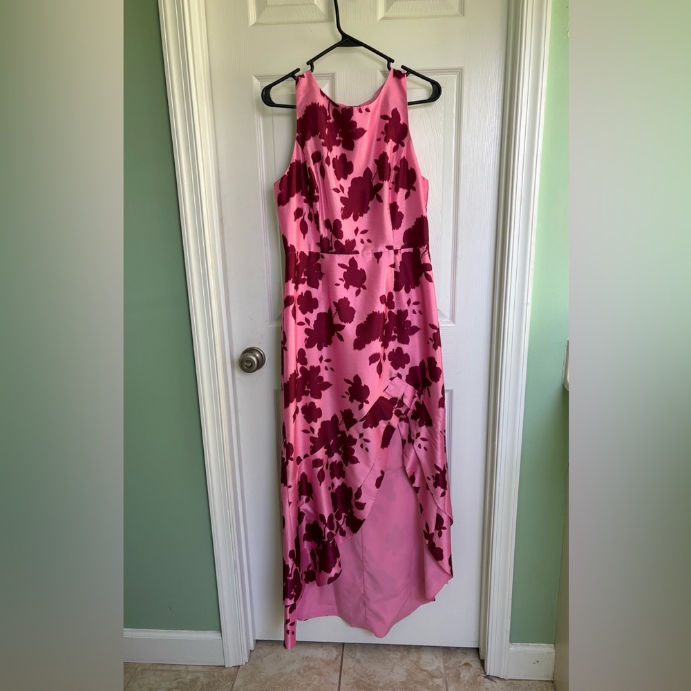 Pink floral sleeveless dresss by Georgie